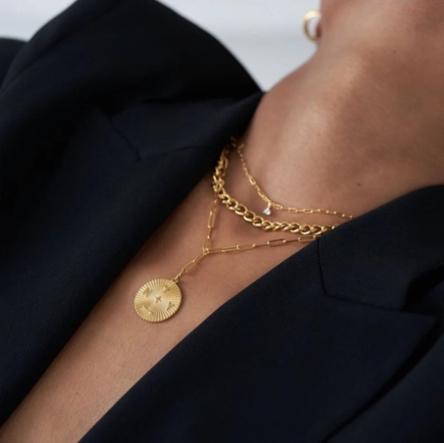 Medallion Gold Necklace