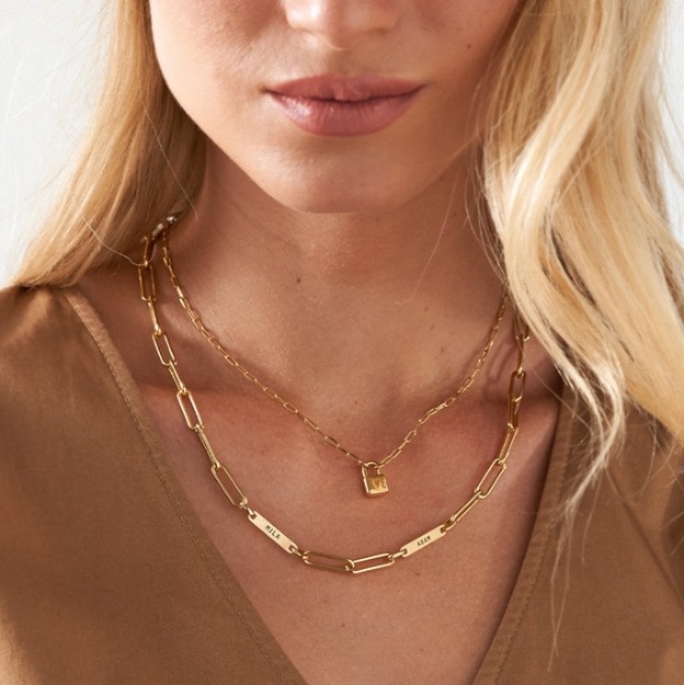 Two Chain Gold Necklaces