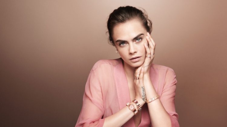 Cara Delevingne Pink Dress Gem Dior