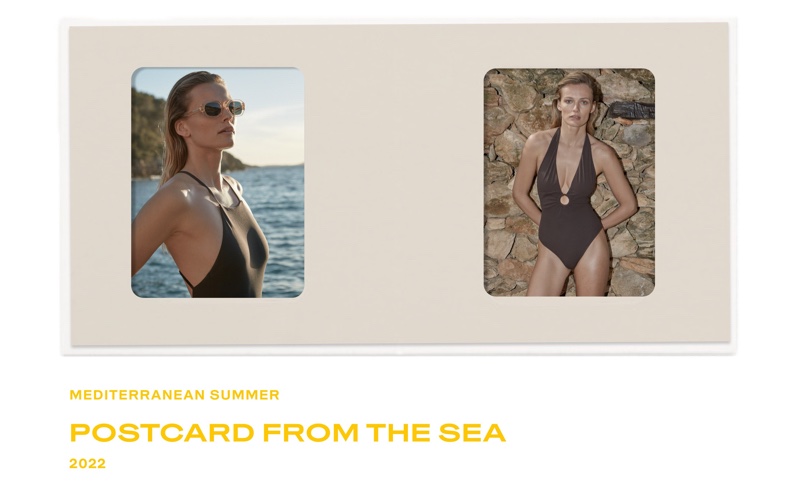 Postcard From The Sea: Edita Vilkeviciute Dives Into Massimo Dutti Swimwear