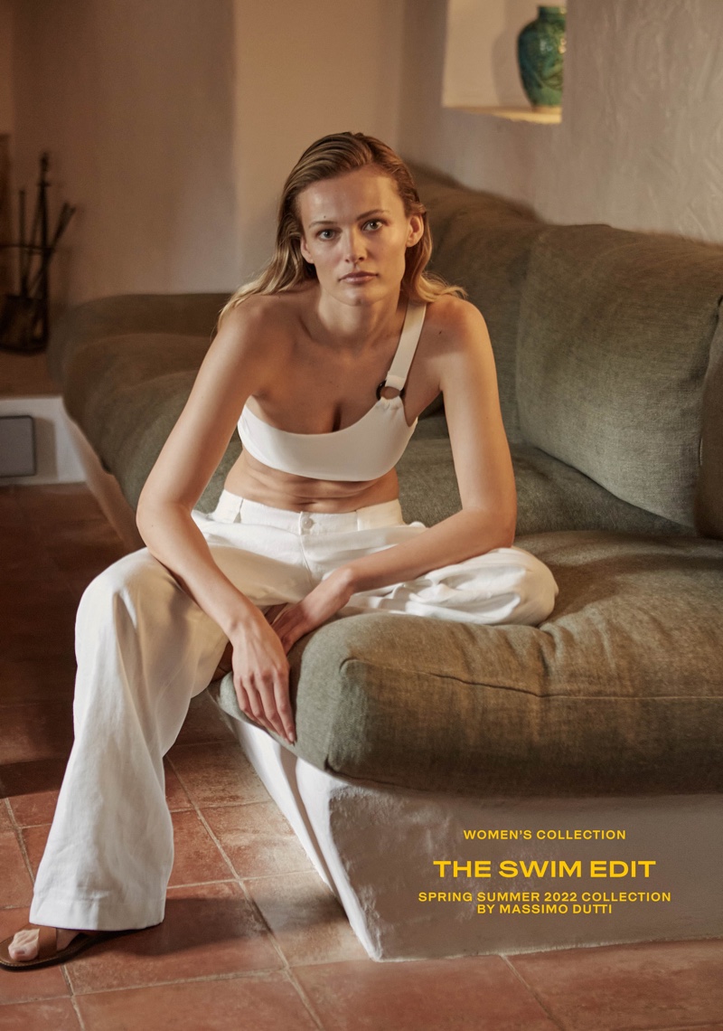 Edita Vilkeviciute Massimo Dutti Swim 2022 Collection 