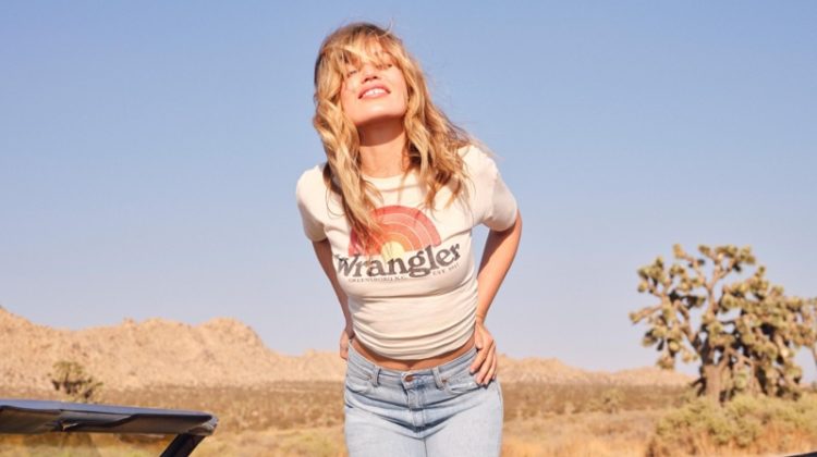 Georgia May Jagger Wrangler Vintage T-Shirt
