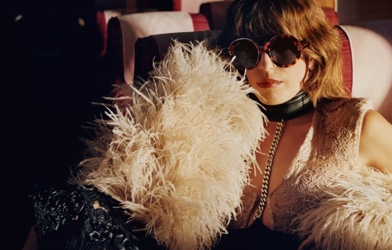 Lou Doillon gucci Eyewear 2022 Campaign