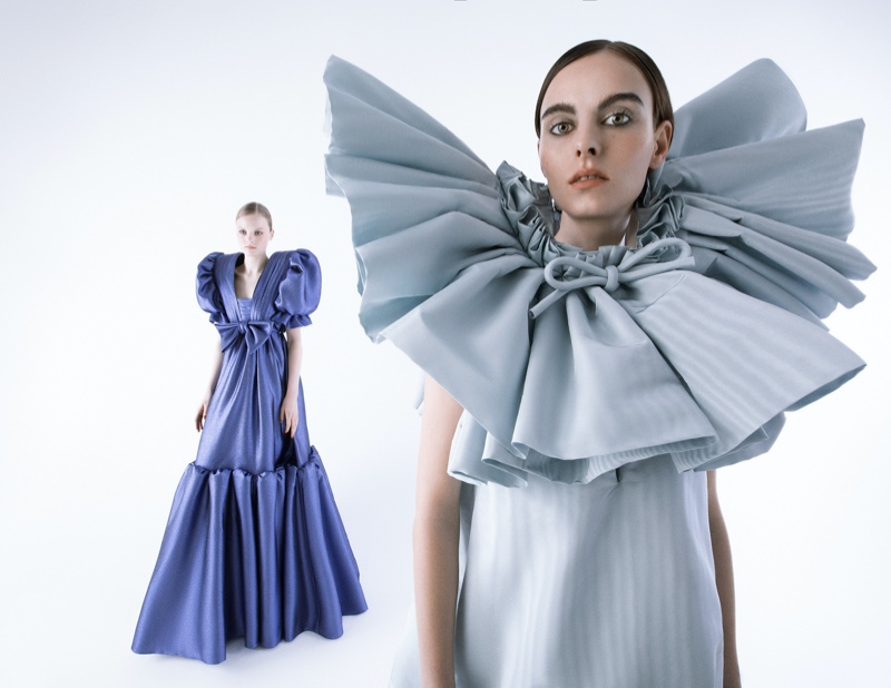 Julie & Estella Stun in Haute Couture Designs for Prestige Hong Kong