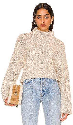 House of Harlow 1960 House of Harlow x REVOLVE 1960 Jordy Marled Pullover in Tan. - size M (also in L, S, XL, XS, XXS)