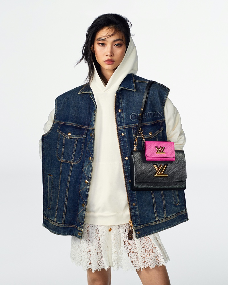 Hoyeon Jung Denim Vest Louis Vuitton Campaign