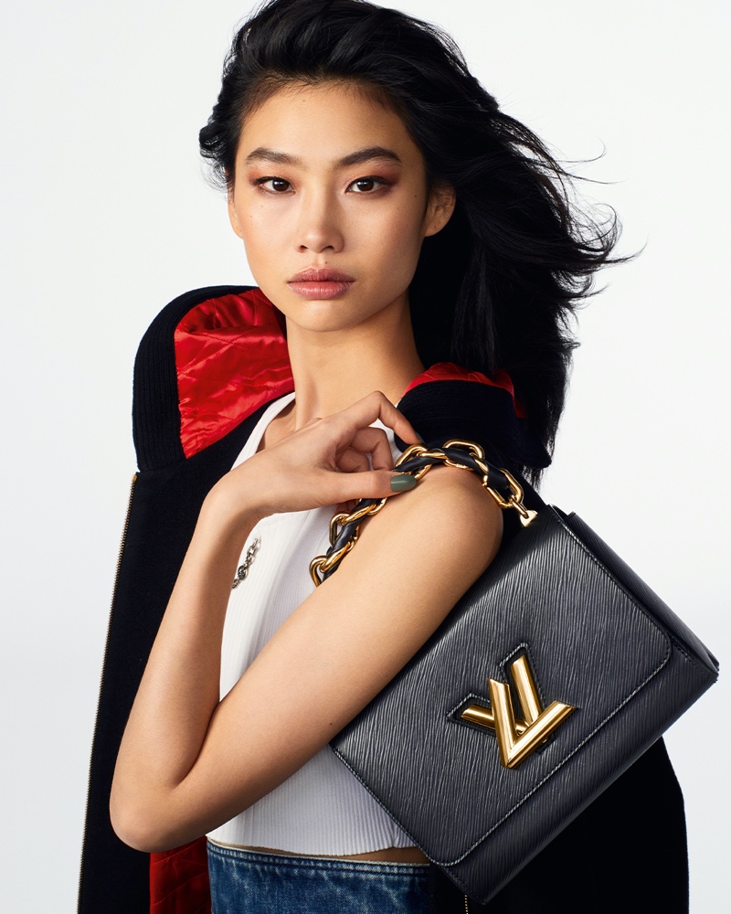 Hoyeon Jung Louis Vuitton Twist Handbag Black