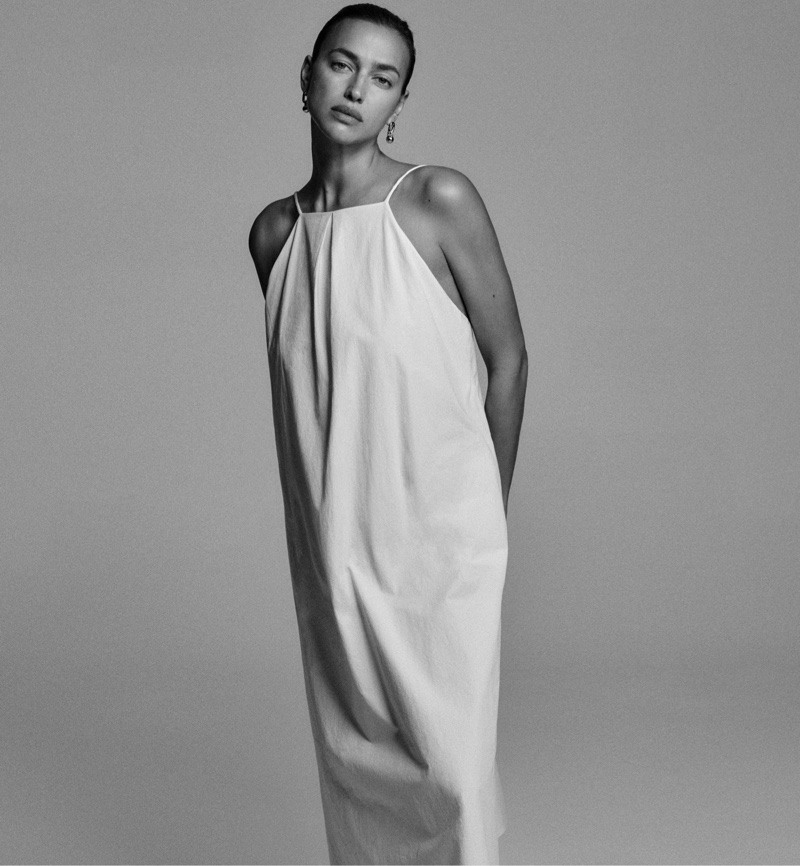 Irina Shayk White Dress Anine Bing