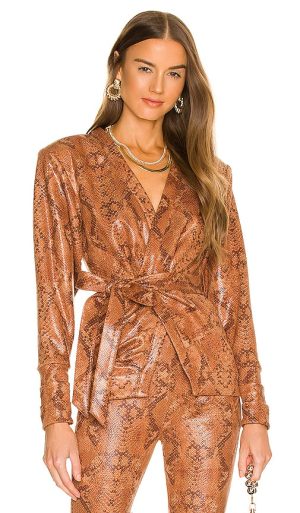 Michael Costello x REVOLVE Madison Top in Brown. - size XL (also in L, M, S, XS, XXS)
