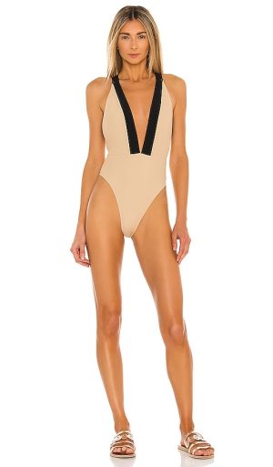 Michael Costello x REVOLVE Talliah One Piece in Nude. - size M (also in S, XS, XXS)