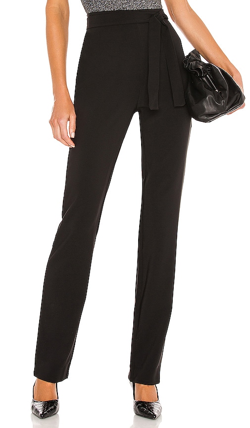 Michael Costello x REVOLVE Tie Waist Relaxed Pant in Black. - size M (also in S)