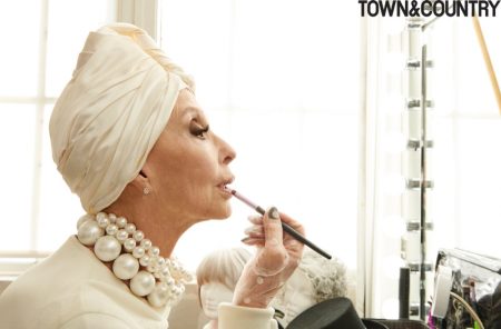Rita Moreno is the Cover Star of Town & Country's March Issue Rita Moreno Turban Makeup Pearl Necklaces