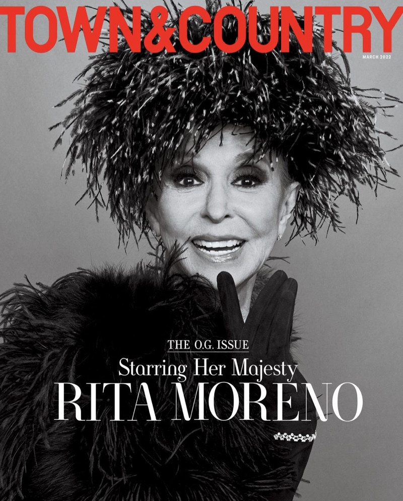 Rita Moreno Town Country March 2022 Cover