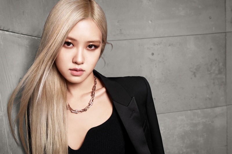 BLACKPINK Rosé Blonde Hairstyle Tiffany & Co. Campaign