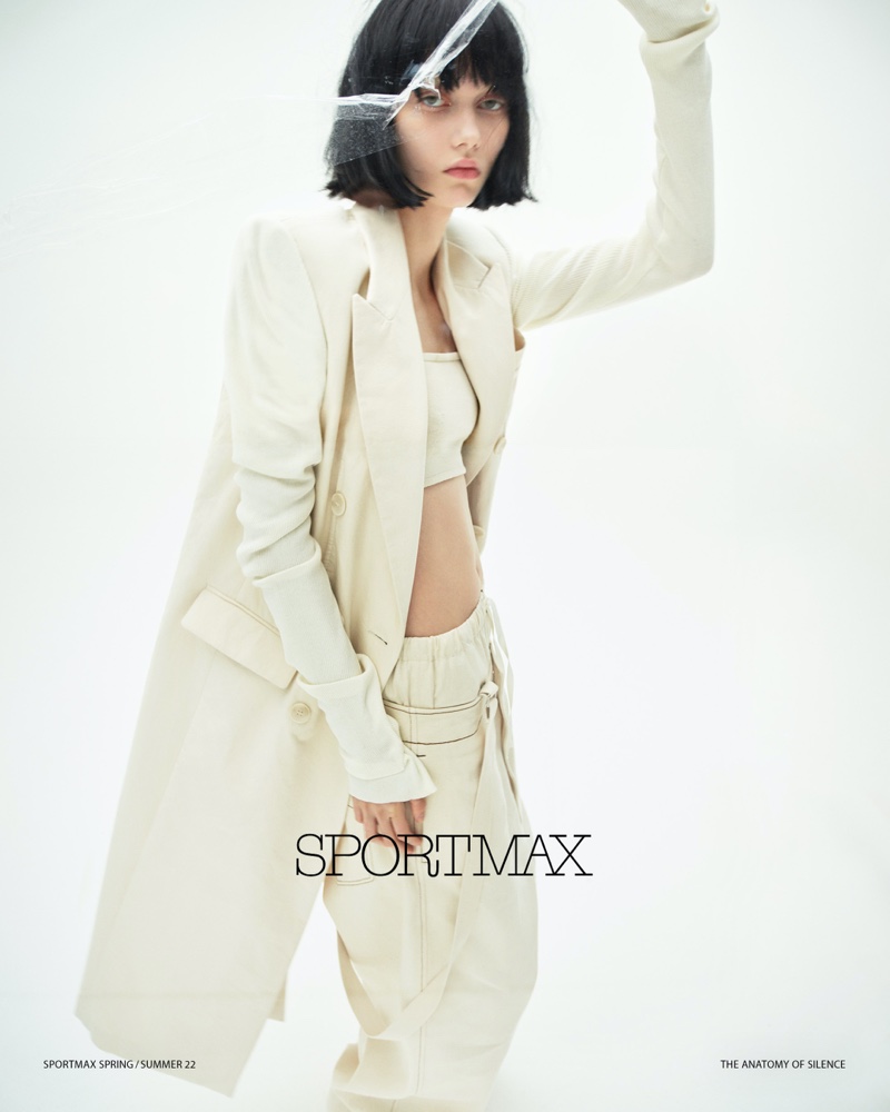 Steinberg Sportmax Spring 2022 Campaign Crop Top