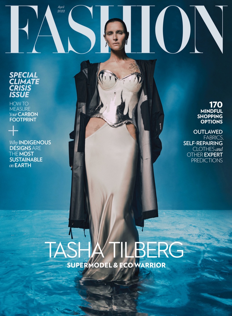 Tasha Tilberg FASHION Magazine April 2022 Cover