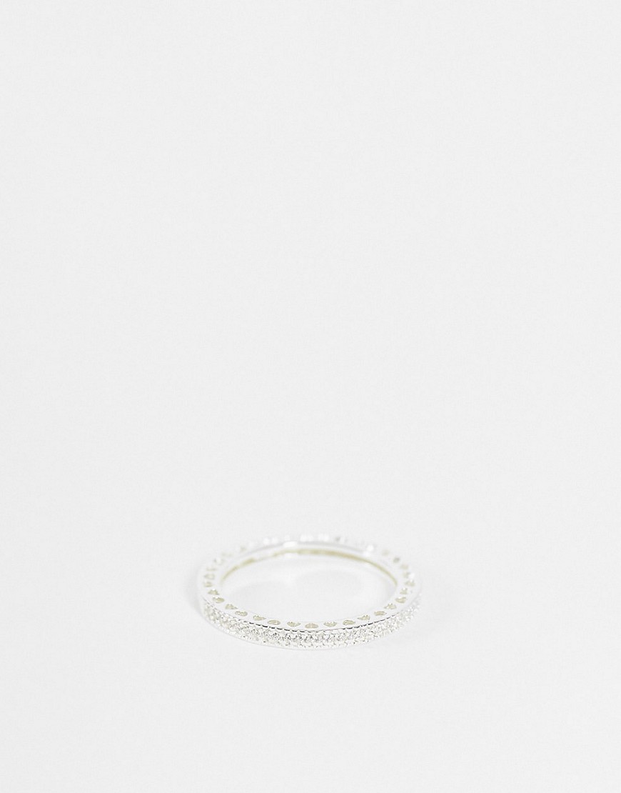 Topshop pave crystal ring in silver | Fashion Gone Rogue