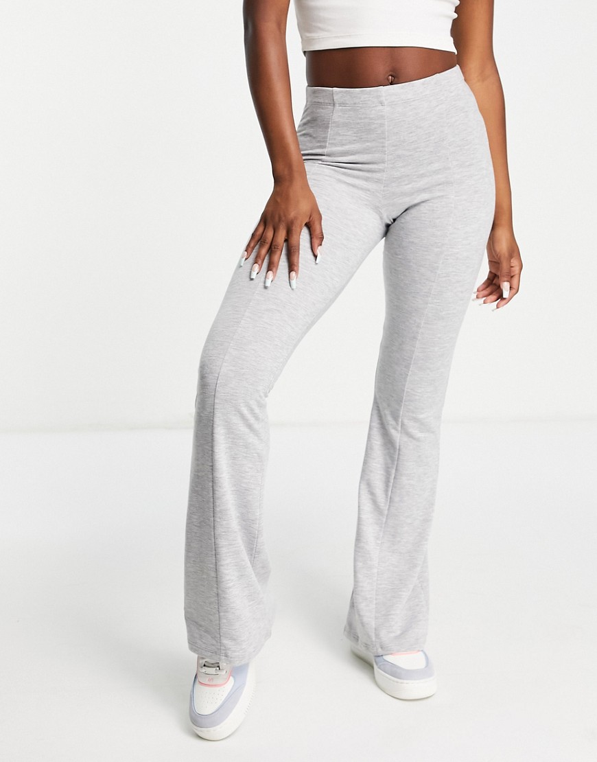 Gray Flare Sweatpants
 Topshop seamed sweatpants flare in gray Grey