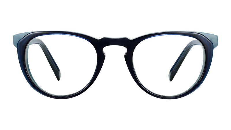 Warby Parker Mateo Glasses in Azure Crystal with Blue Lagoon $195