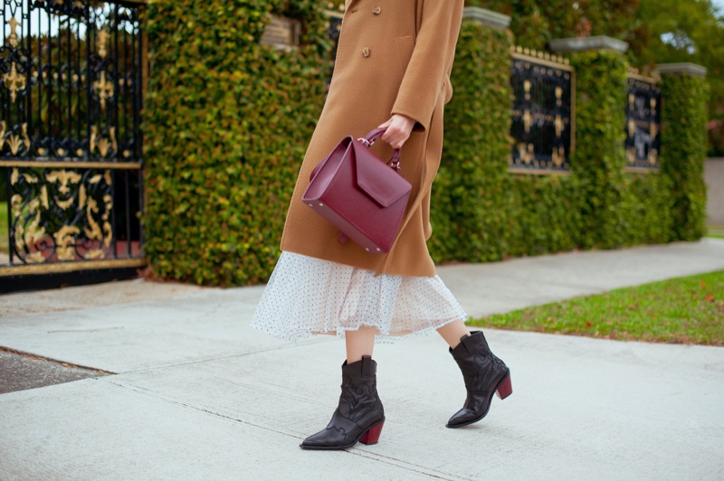 Woman Wearing Boots Winter