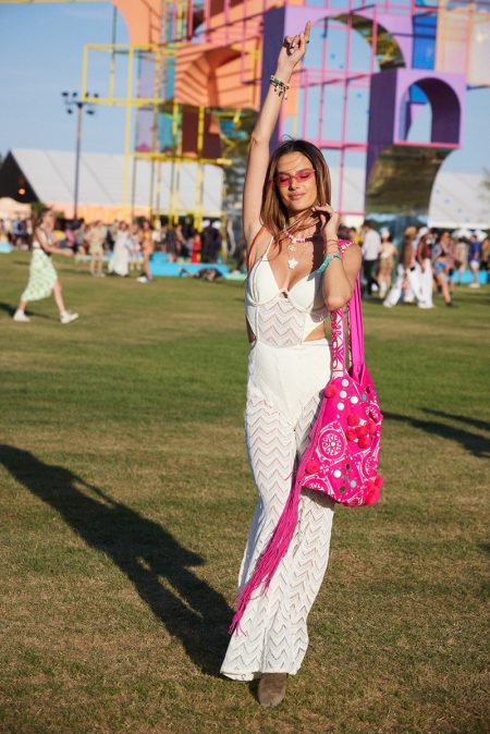 Alessandra Ambrosio is Boho Glam in PatBo Collaboration at Coachella 2022 Alessandra Ambrosio Coachella 2022 Fashion