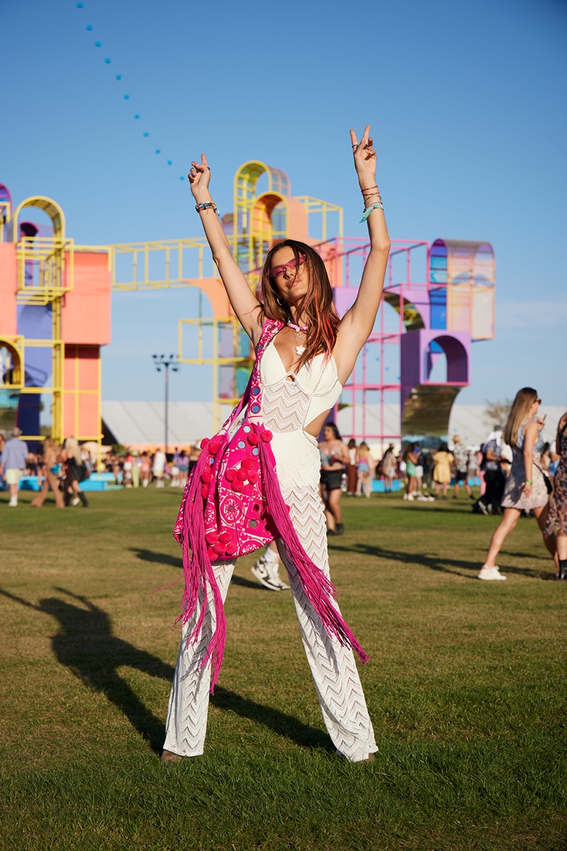 Alessandra Ambrosio Coachella 2022 Jumpsuit Outfit