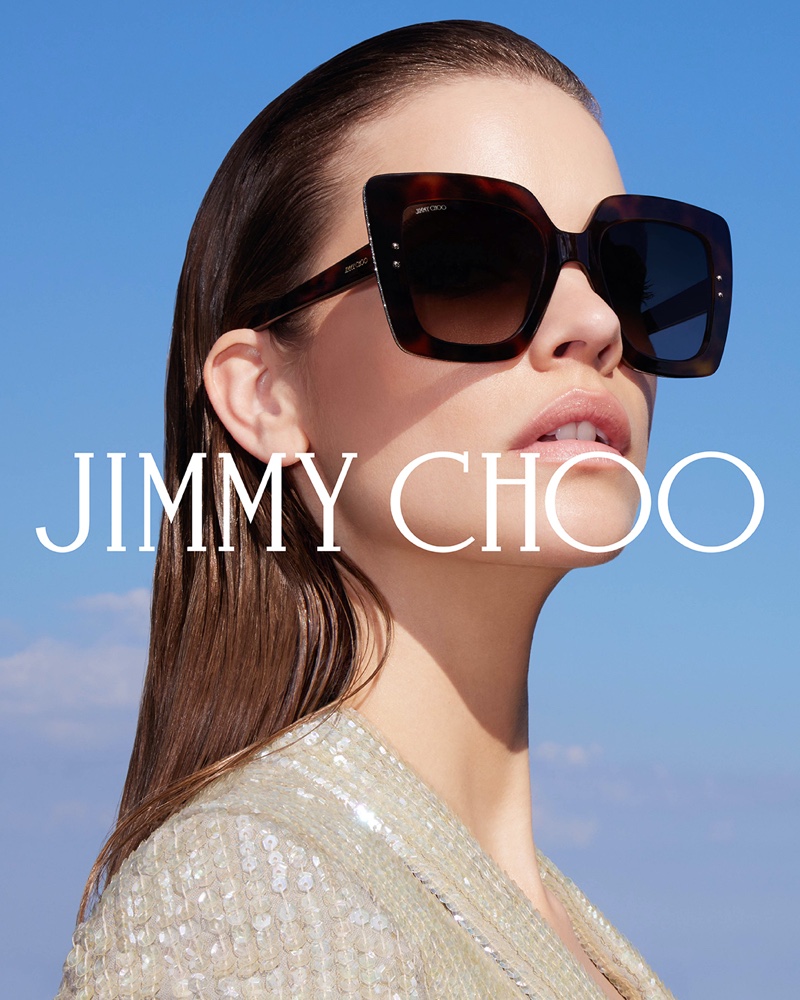 Barbara Palvin Jimmy Choo AURI Sunglasses