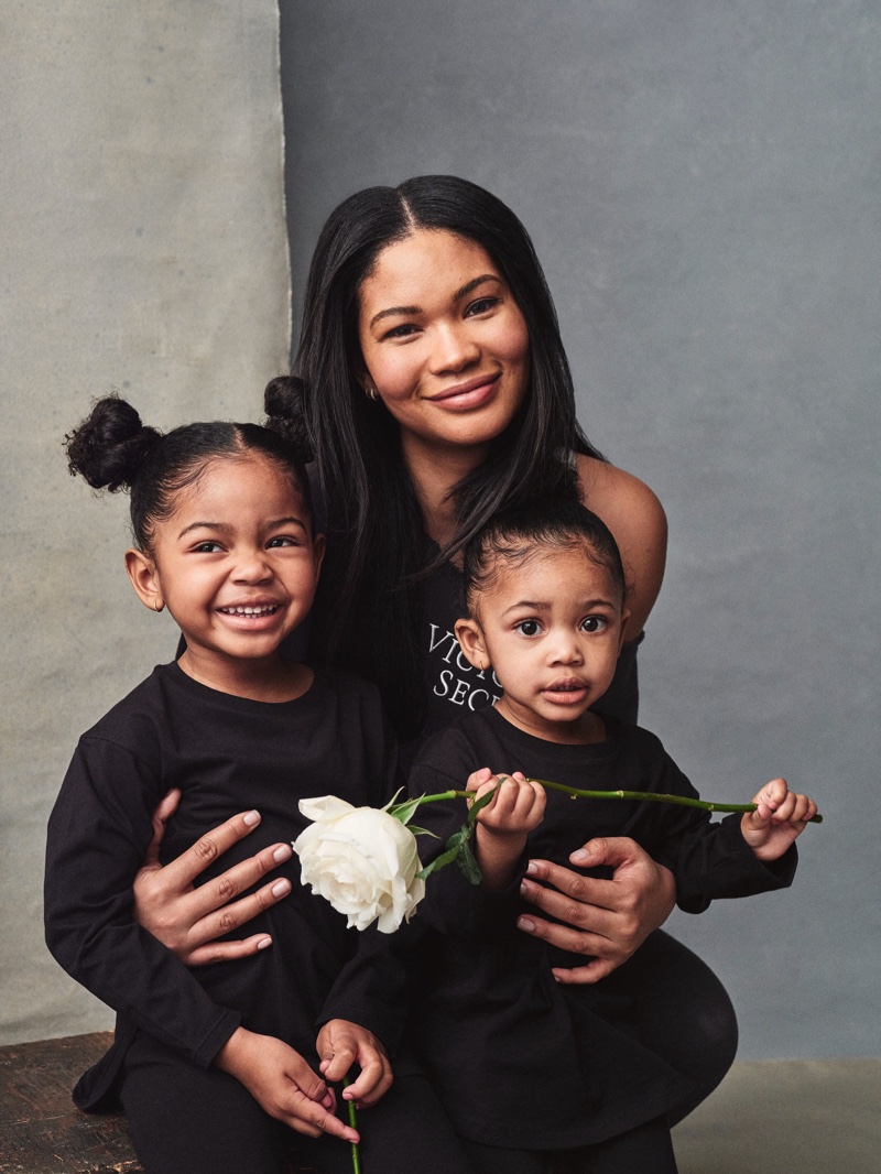 Chanel Iman Daughters Victoria's Secret Mother's Day Campaign