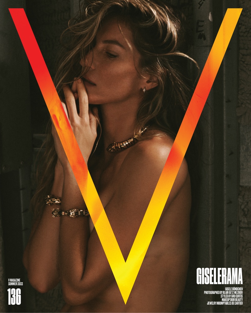 Gisele Bundchen Topless V Magazine 2022 Cover