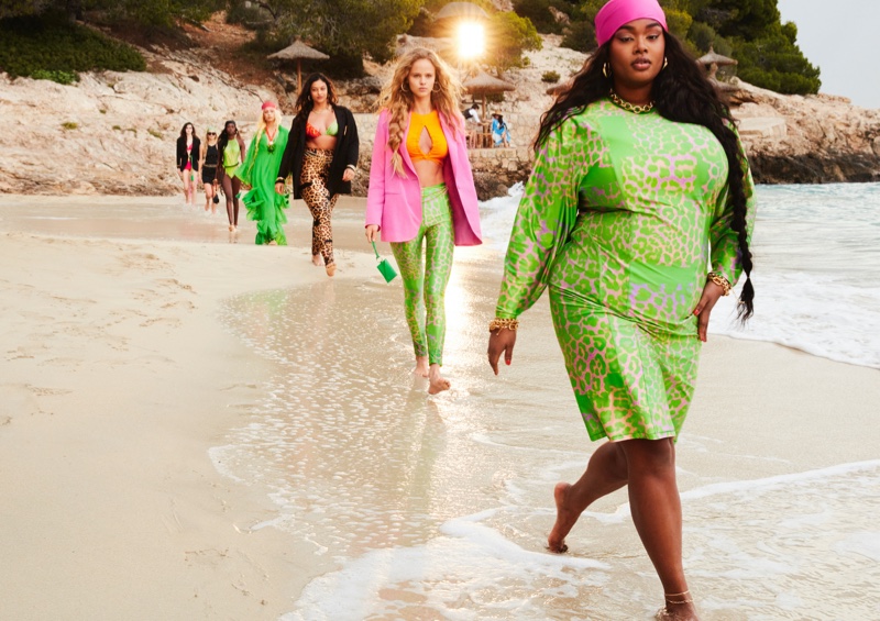 Precious Lee Beach H&M Green Dress