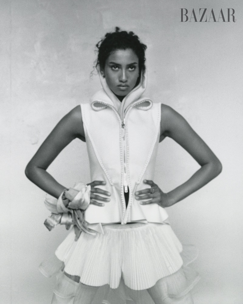 Imaan Hammam. Photo: Renell Medrano / Harper’s Bazaar US