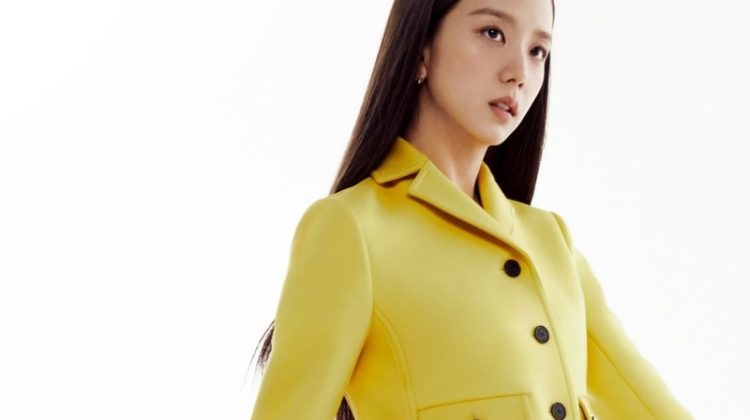 Jisoo Dior Yellow Jacket Skirt Lady Dior Bag
