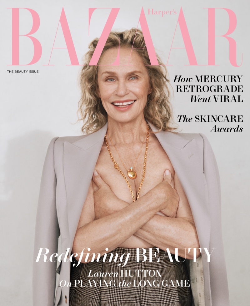 Lauren Hutton Harper's Bazaar US May 2022 Cover