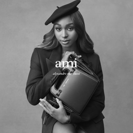 Normani Looks So Chic in AMI L'Accordéon Bag Campaign Normani Ami Paris L'Accordeon Bag Campaign