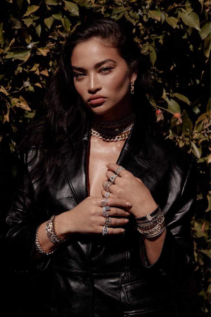 Shanina Shaik Leather Jacket