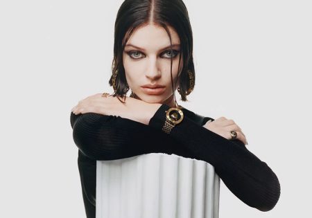 Mila Van Eeten is the Face of Versace Watches Spring 2022 Versace Watches Spring 2022 Campaign La Medusa