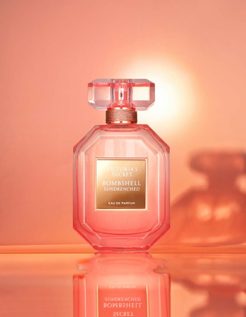 Victoria's Secret Bombshell Sundrenched fragrance bottle. 