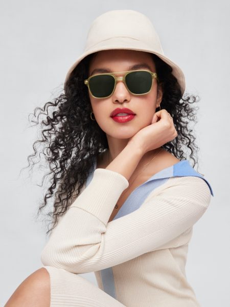 Warby Parker Delights With Summer 2022 Glasses Warby Parker Brimmer Sunglasses in Honeydew $95