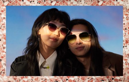 Eye-Catching Styles: Statement Metals From Warby Parker (Left) Warby Parker Lena Sunglasses in Polished Gold $145
