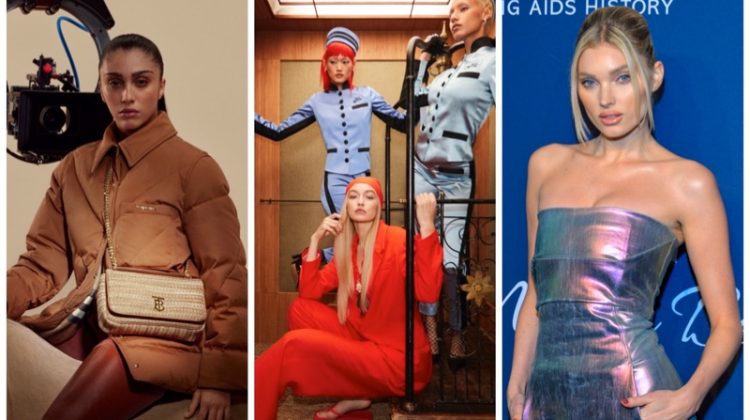 Week in Review: Lourdes Leon poses for Burberry Lola bag campaign, Gigi Hadid stars in H&M Welcome to Hôtel Hennes film, and model Elsa Hosk.