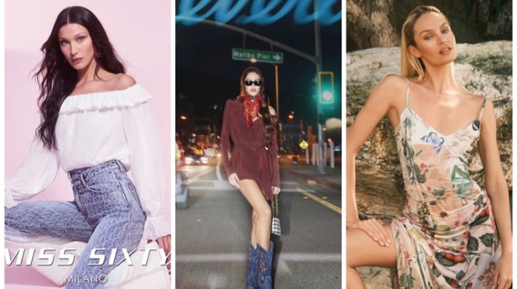 Week in Review: Bella Hadid poses for Miss Sixty spring 2022 campaign, Amelia Gray Hamlin stars in Sonora ads, and Candice Swanepoel fronts Lez a Lez fall 2022 fashion campaign.