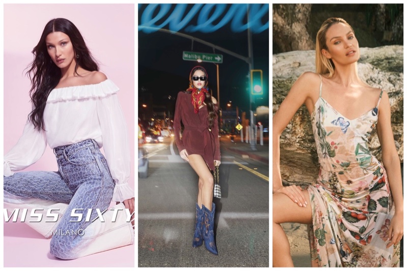 Week in Review: Bella Hadid poses for Miss Sixty spring 2022 campaign, Amelia Gray Hamlin stars in Sonora ads, and Candice Swanepoel fronts Lez a Lez fall 2022 fashion campaign.