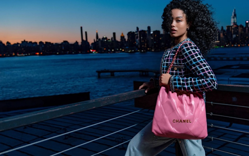 Whitney Peak Chanel 22 Pink Bag