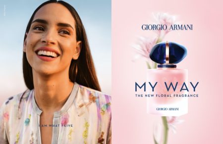 Adria Arjona is the Face of Giorgio Armani's 'My Way Floral' Fragrance Giorgio Armani My Way Floral Fragrance Ad Campaign
