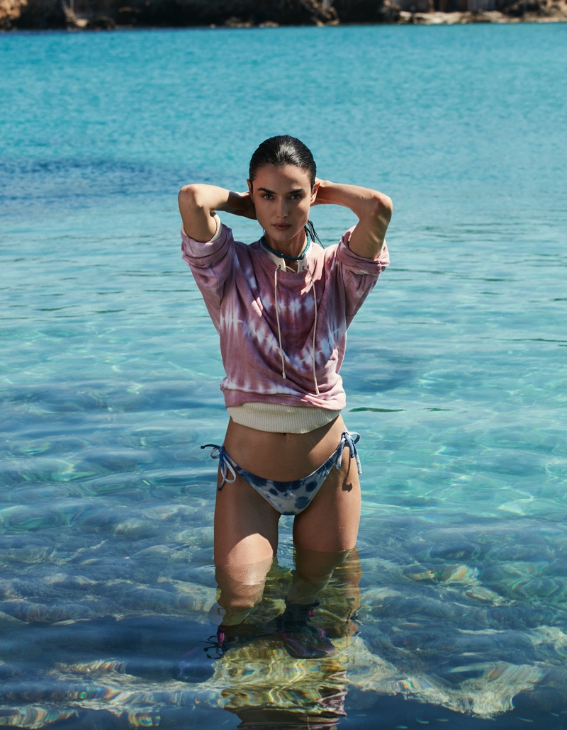 Blanca Padilla Takes a Dip at the Beach for ELLE Spain