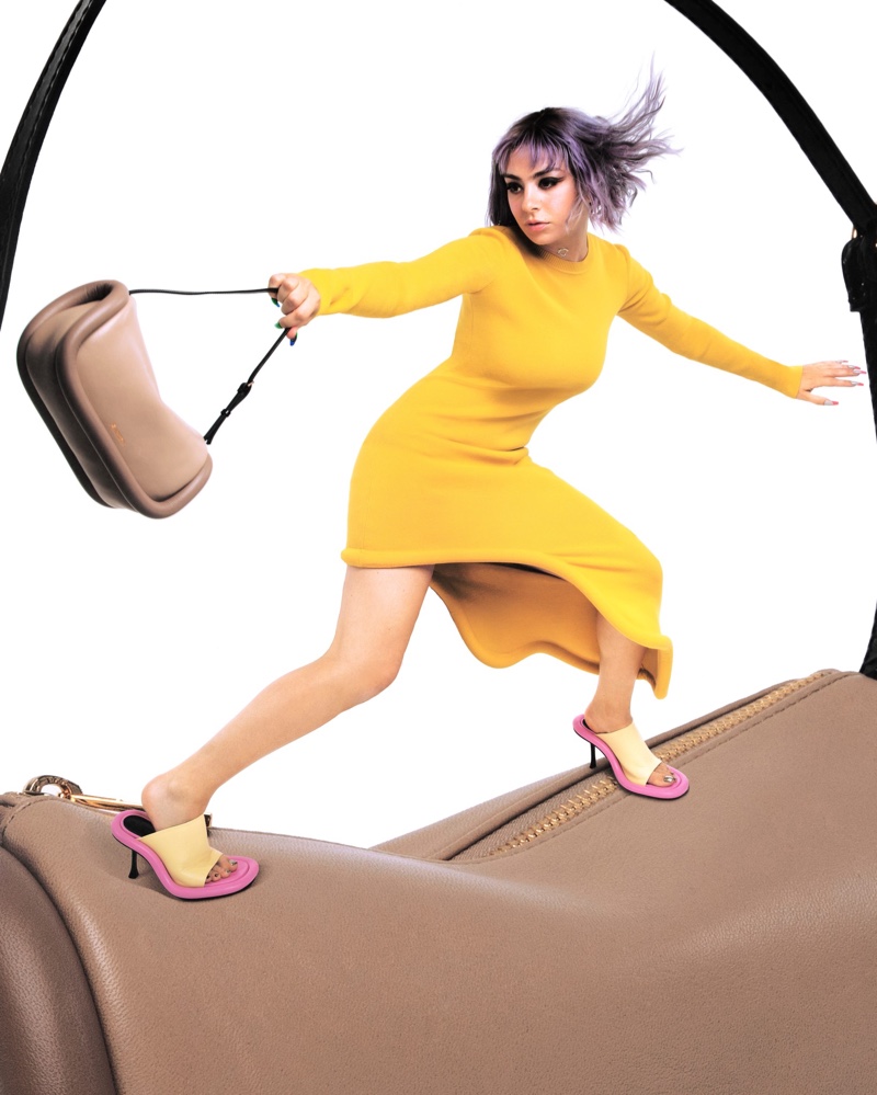 Charli XCX JW Anderson Yellow Dress