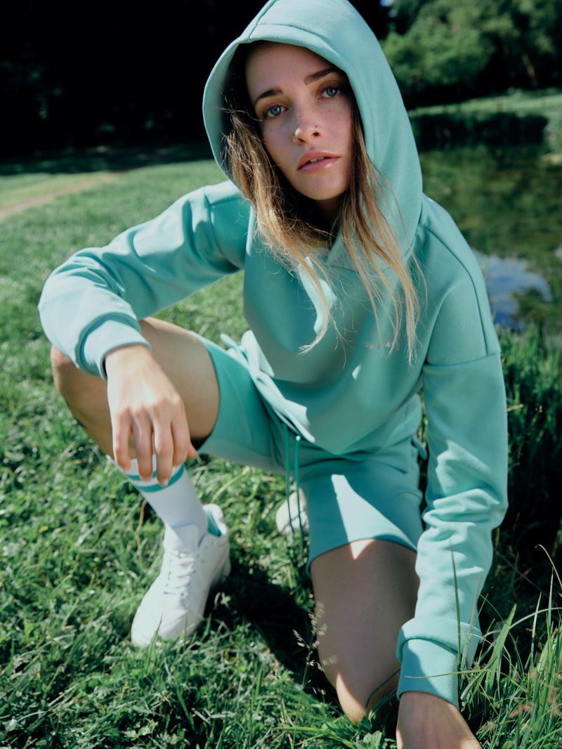 Comfort is front and center with Colmar's matching hoodie and shorts sets.