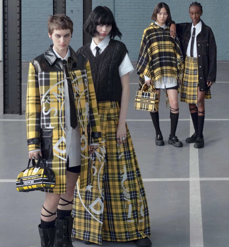 Dior Pre-Fall 2022 Yellow Plaid