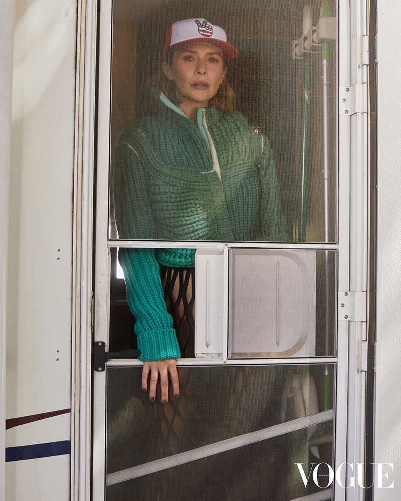 Elizabeth Olsen poses for Vogue Hong Kong