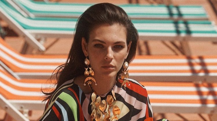 Vittoria Ceretti Exudes Elegance in Pucci ‘La Grotta Azzurra’ Campaign